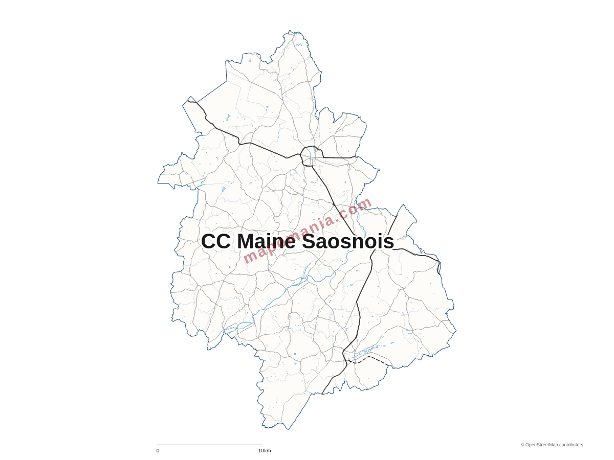 Carte de CC Maine Saosnois à personnaliser
