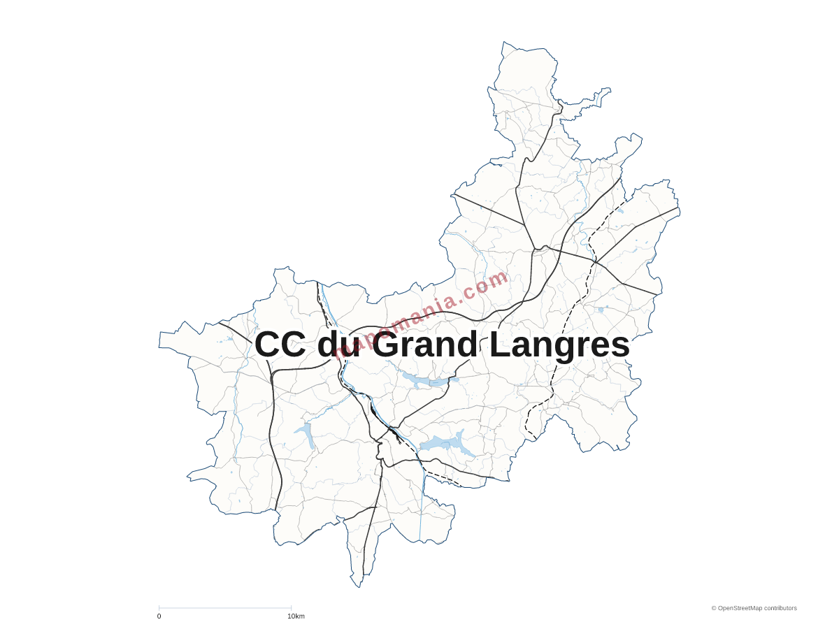 Carte de CC du Grand Langres à personnaliser