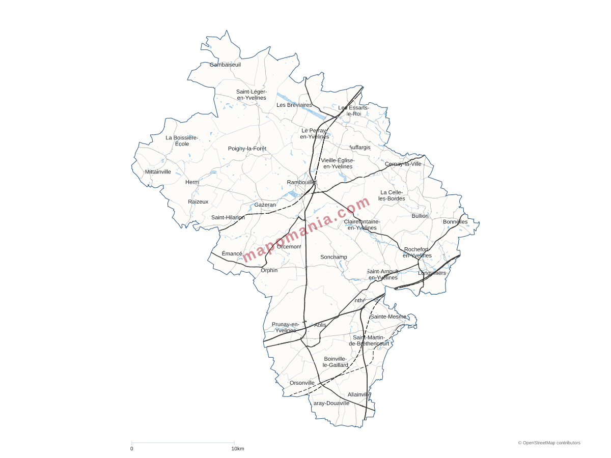 Carte de CA Rambouillet Territoires à personnaliser