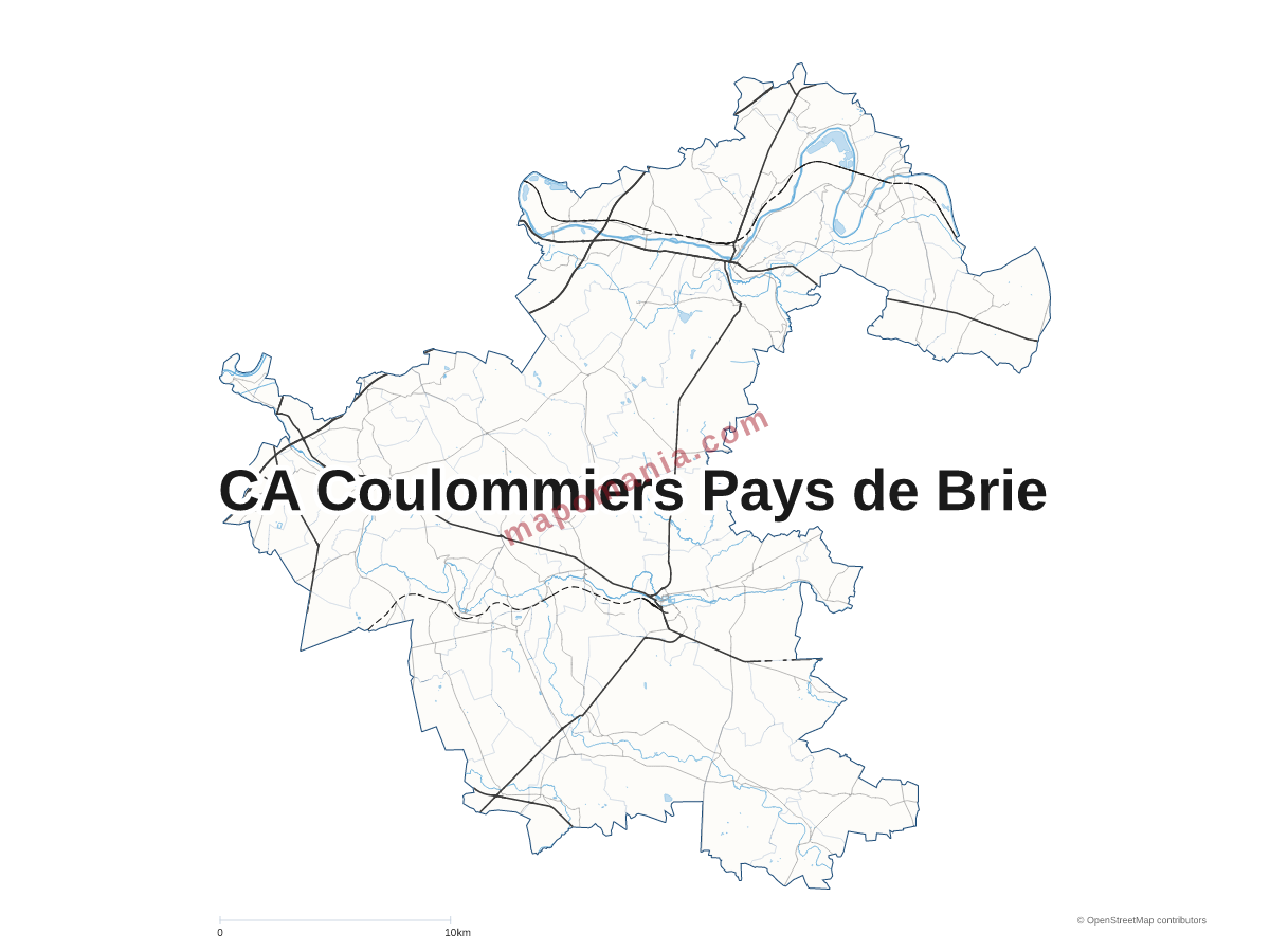 Carte de CA Coulommiers Pays de Brie à personnaliser
