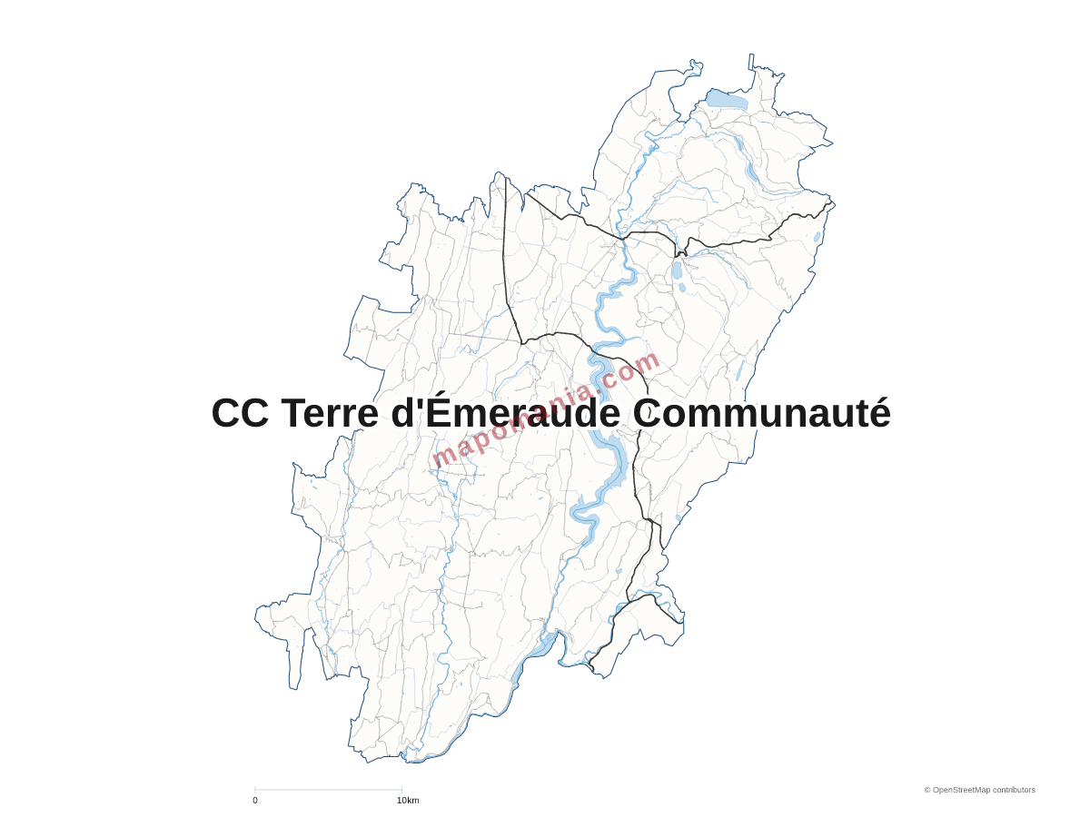 Carte de CC Terre d'Émeraude Communauté à personnaliser
