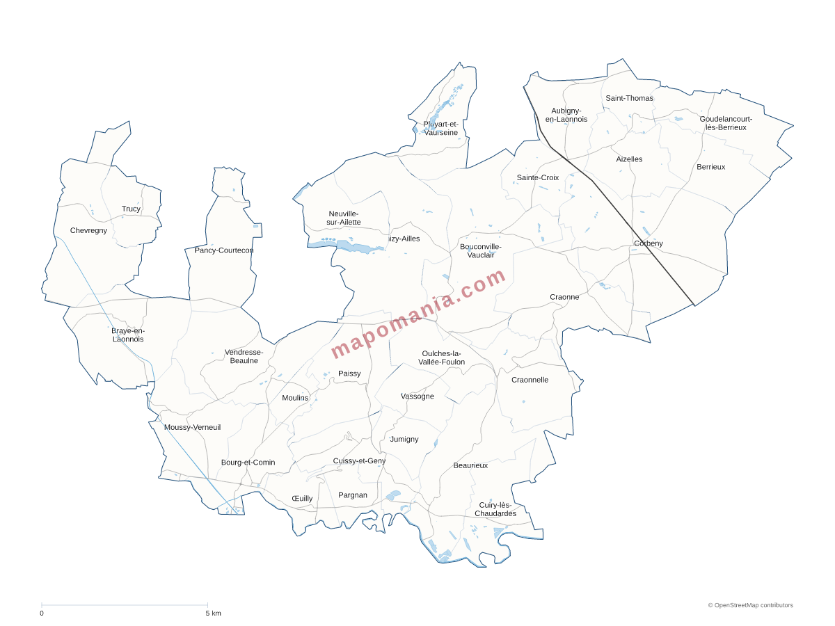 Carte de CC du Chemin des Dames à personnaliser