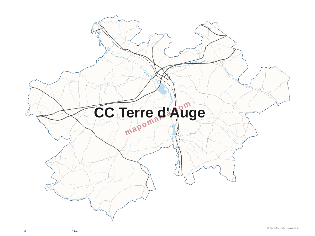Carte de CC Terre d'Auge à personnaliser