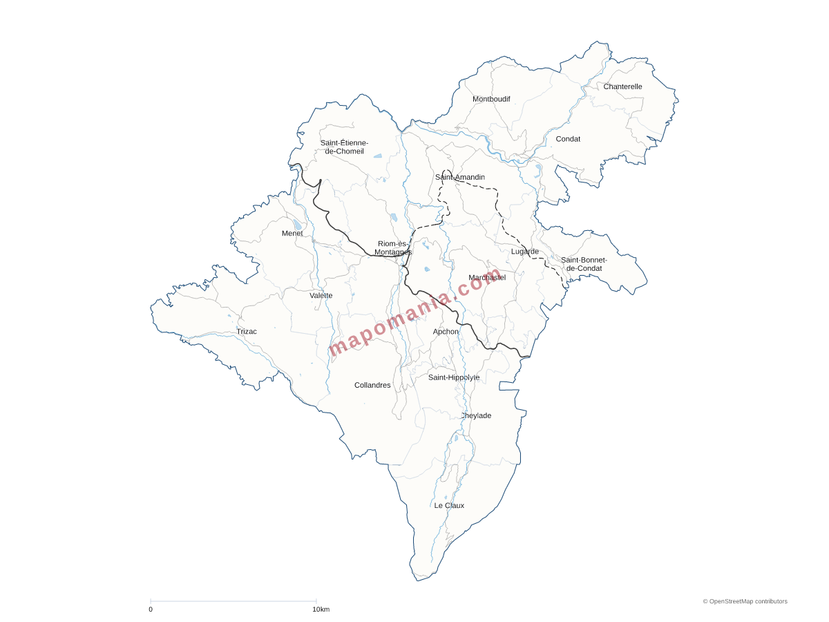 Carte de CC du Pays Gentiane à personnaliser