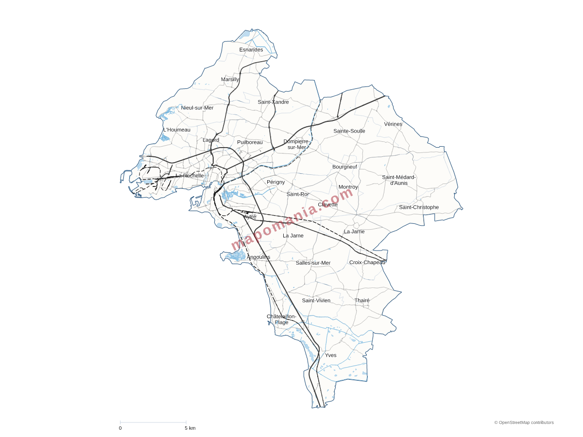 Carte de CA de La Rochelle à personnaliser