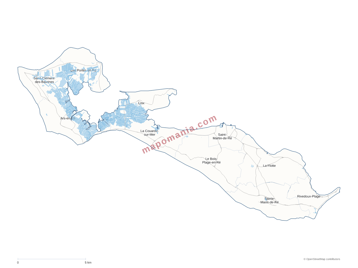 Carte de CC de l'Ile de Ré à personnaliser