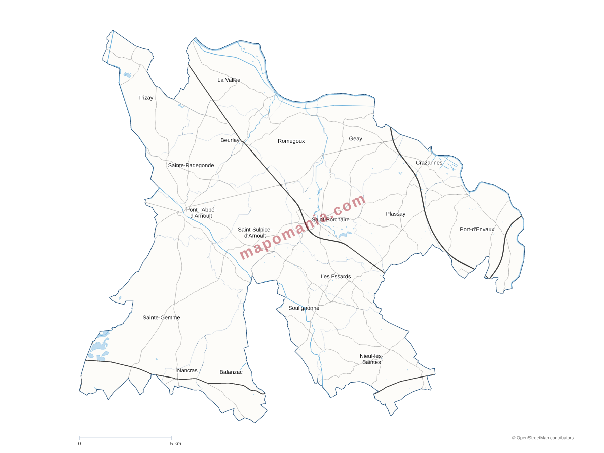Carte de CC Coeur de Saintonge à personnaliser