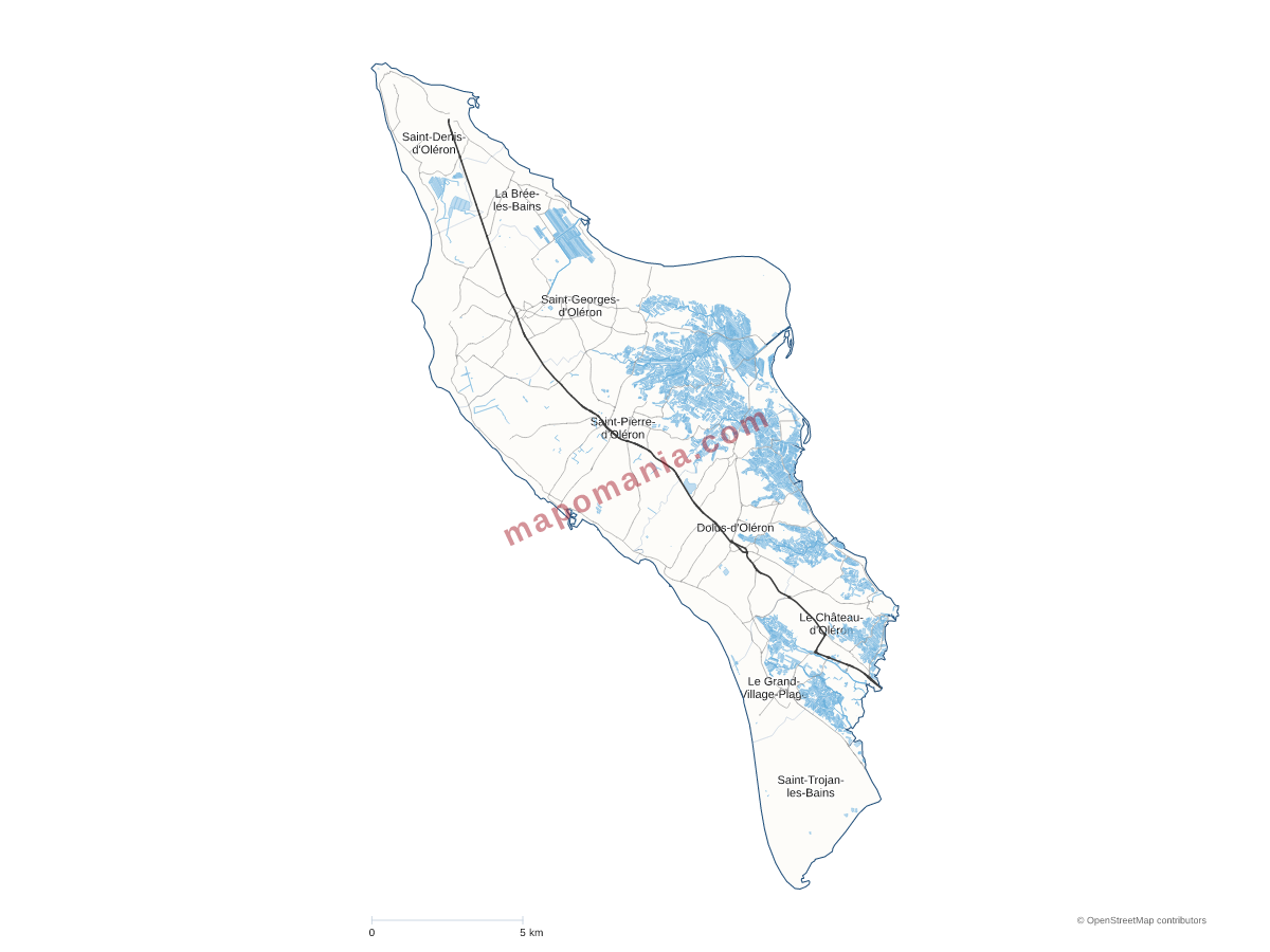 Carte de CC de l'Ile d'Oléron à personnaliser