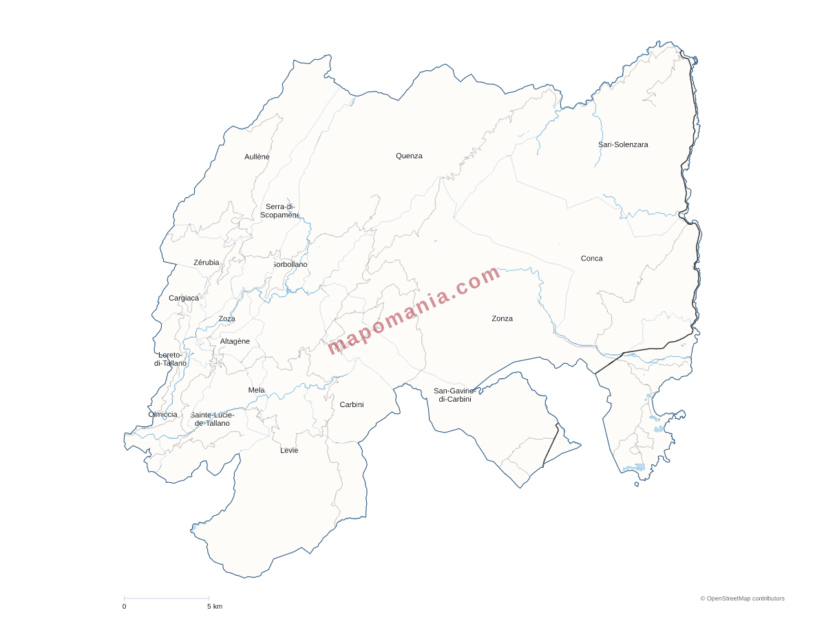 Carte de CC de l'Alta Rocca à personnaliser