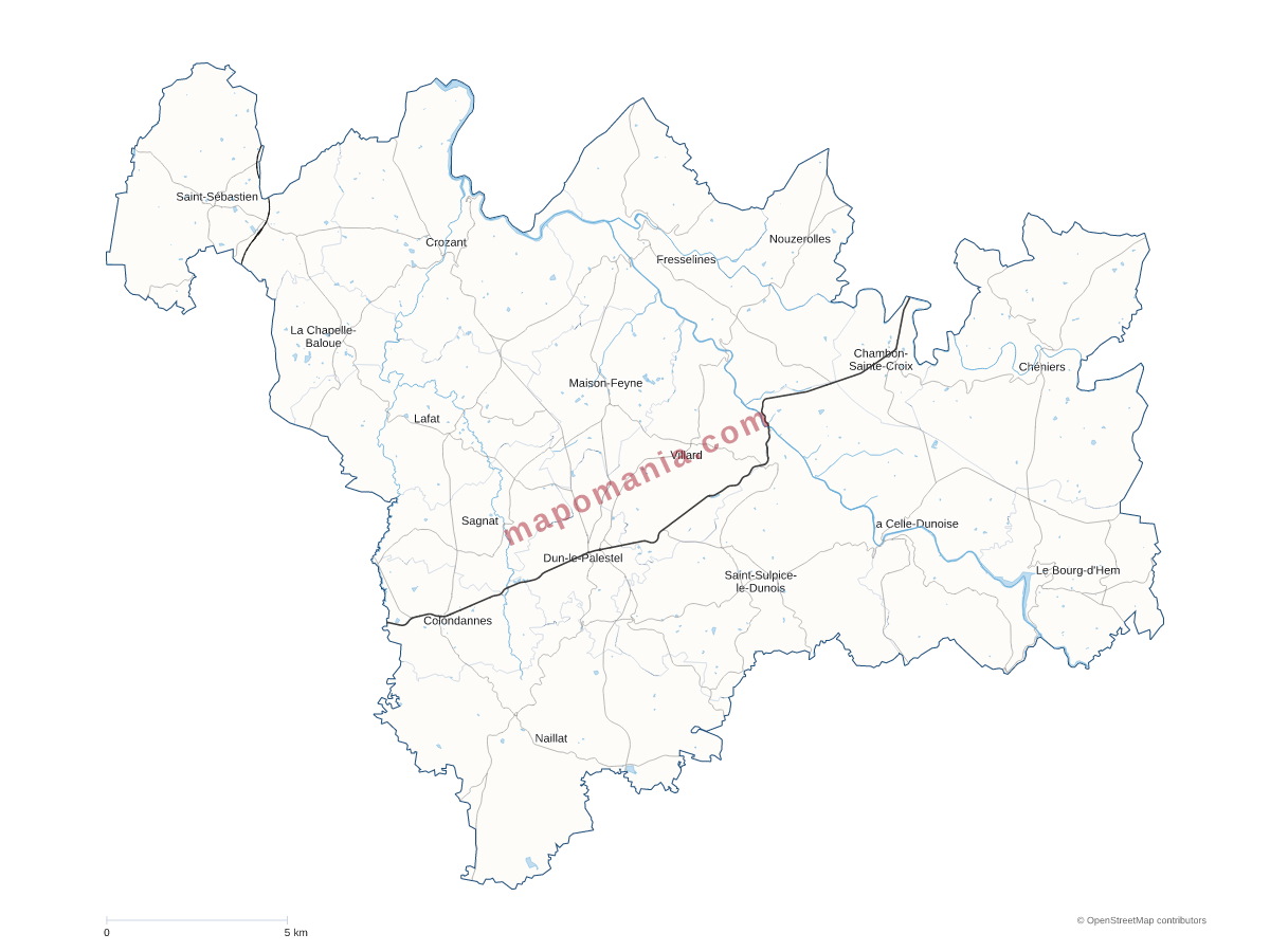 Carte de CC du Pays Dunois à personnaliser
