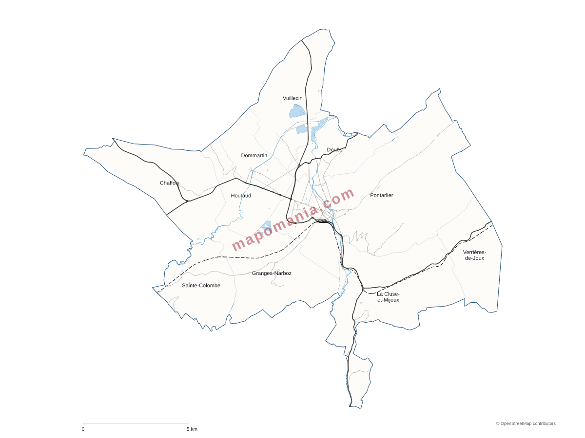 Carte de CC du Grand Pontarlier à personnaliser
