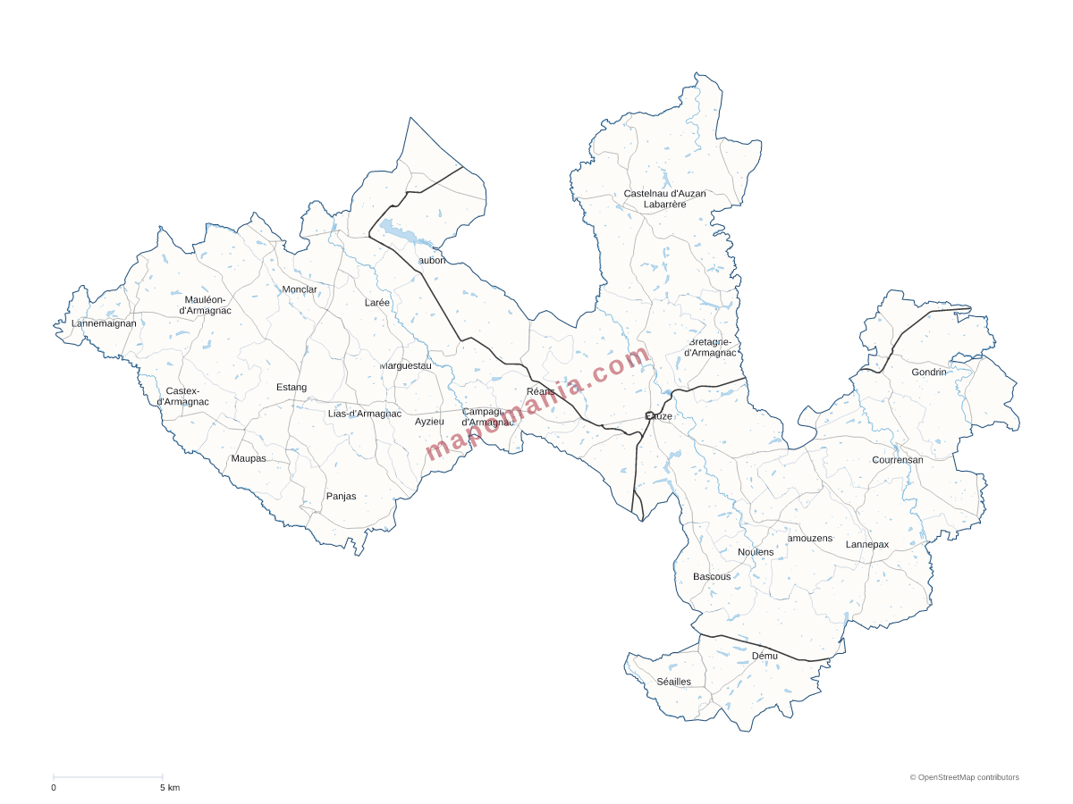 Carte de CC du Grand Armagnac à personnaliser