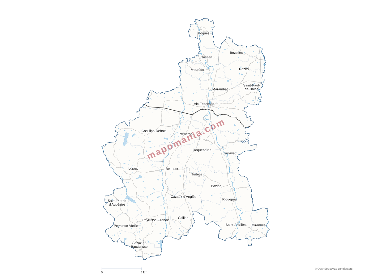 Carte de CC Artagnan de Fezensac à personnaliser