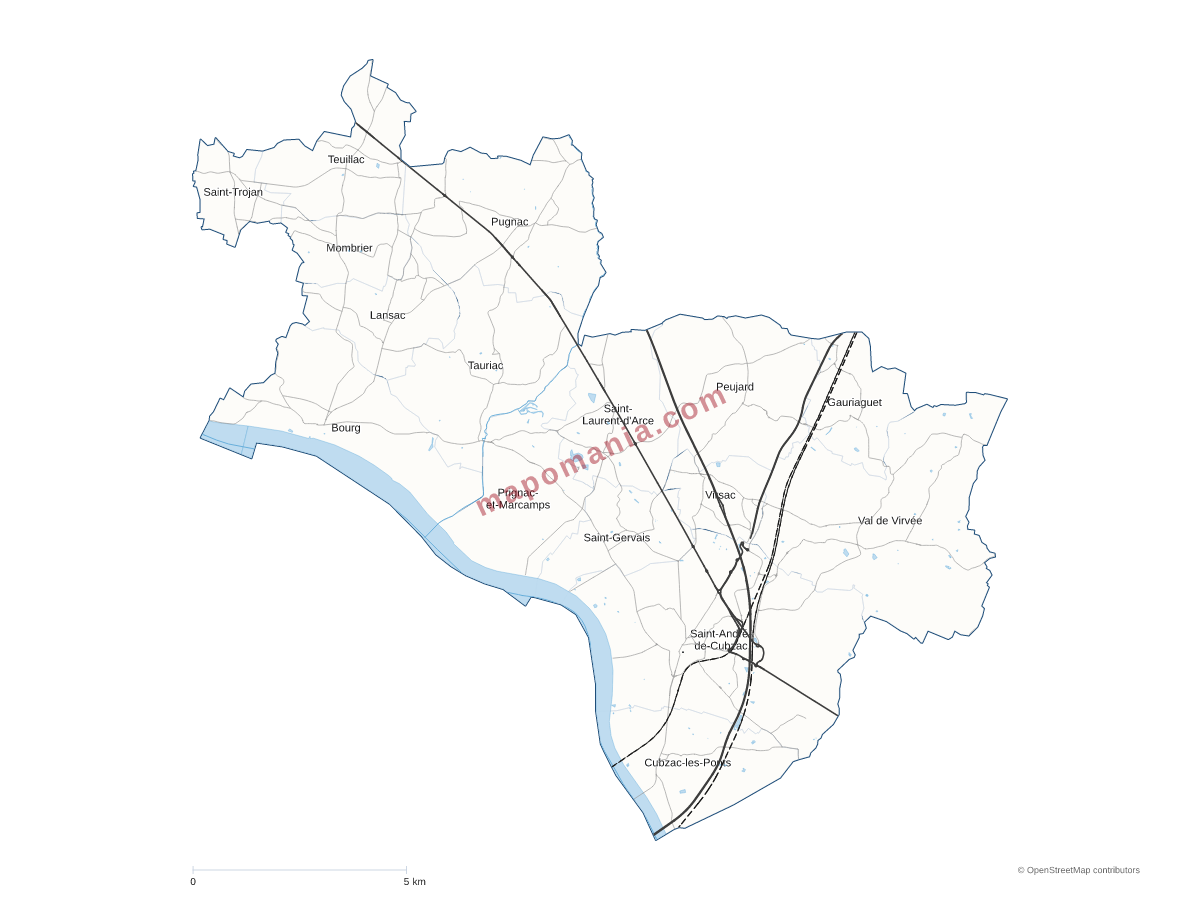 Carte de CC du Grand Cubzaguais à personnaliser