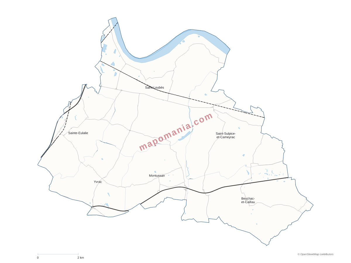 Carte de CC Les Rives de la Laurence à personnaliser