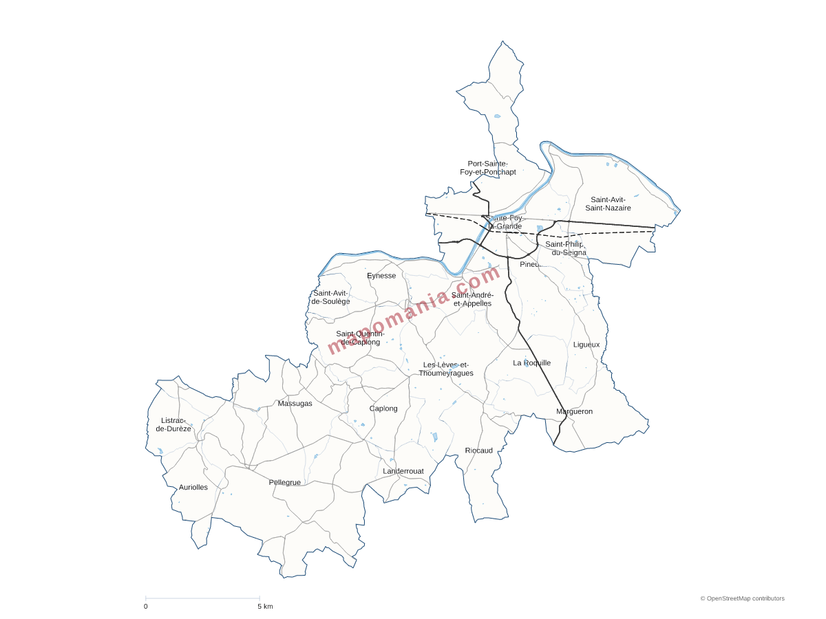 Carte de CC du Pays Foyen à personnaliser