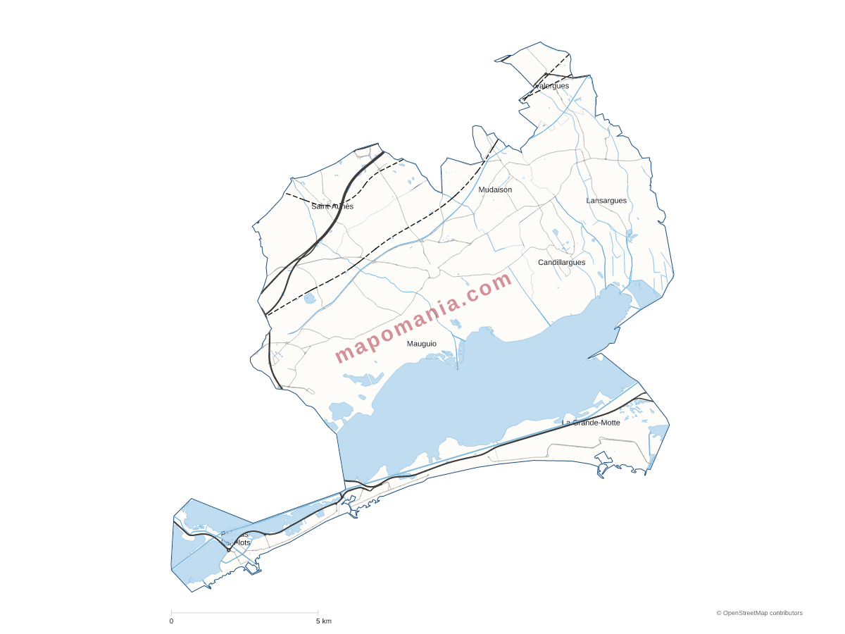 Carte de CA du Pays de l'Or à personnaliser