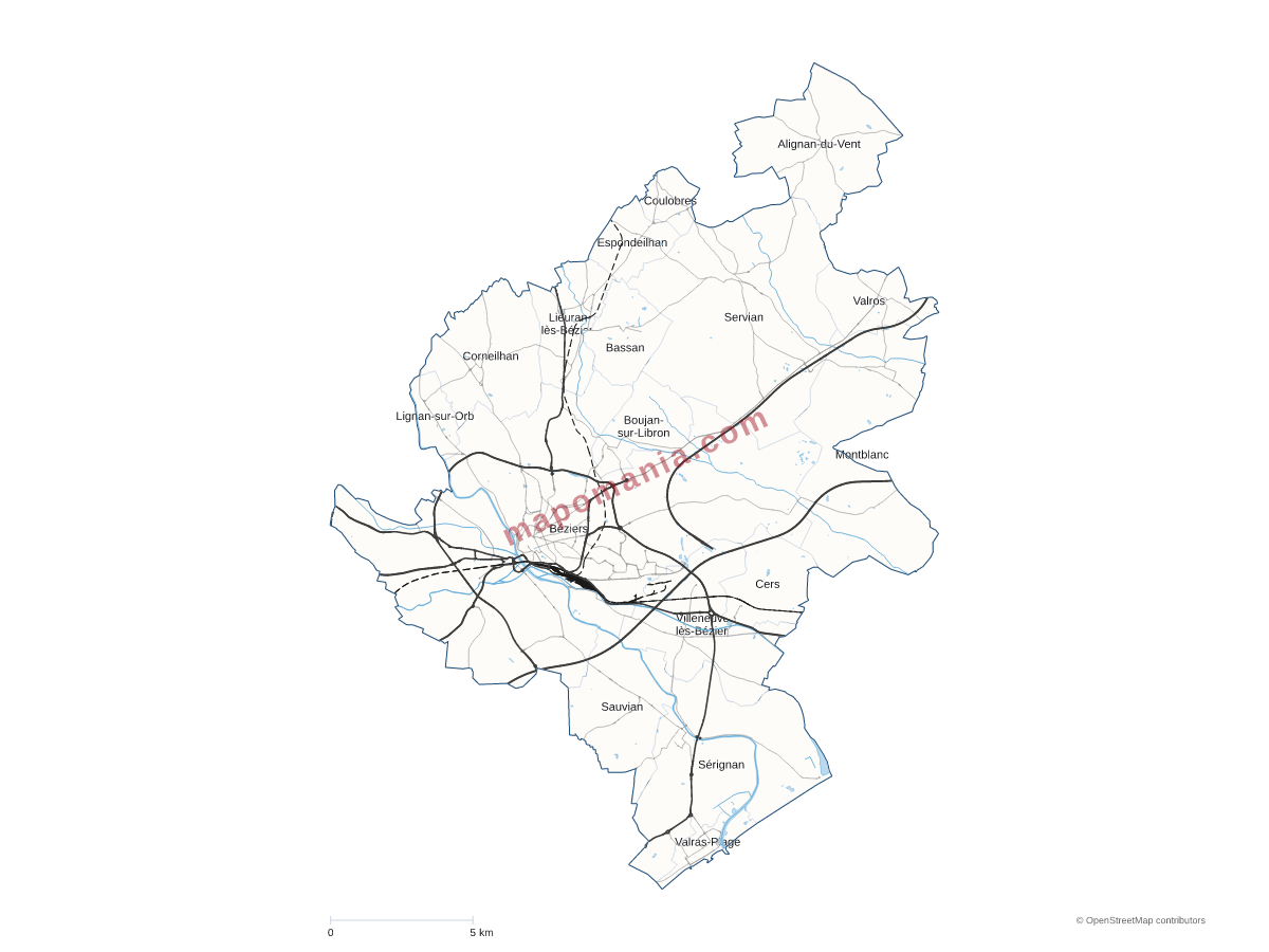 Carte de CA de Béziers-Méditerranée à personnaliser