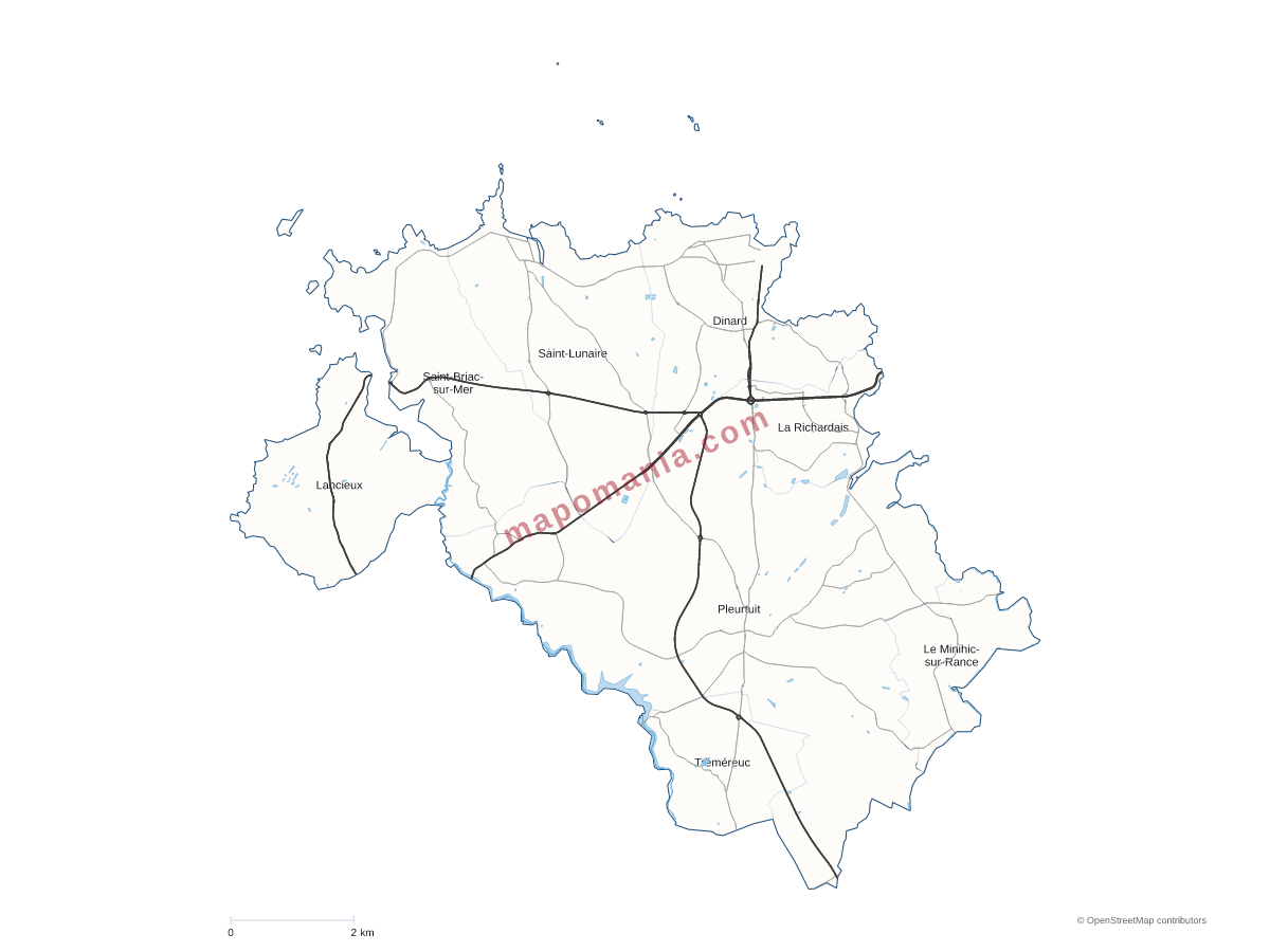 Carte de CC Côte d'Emeraude à personnaliser