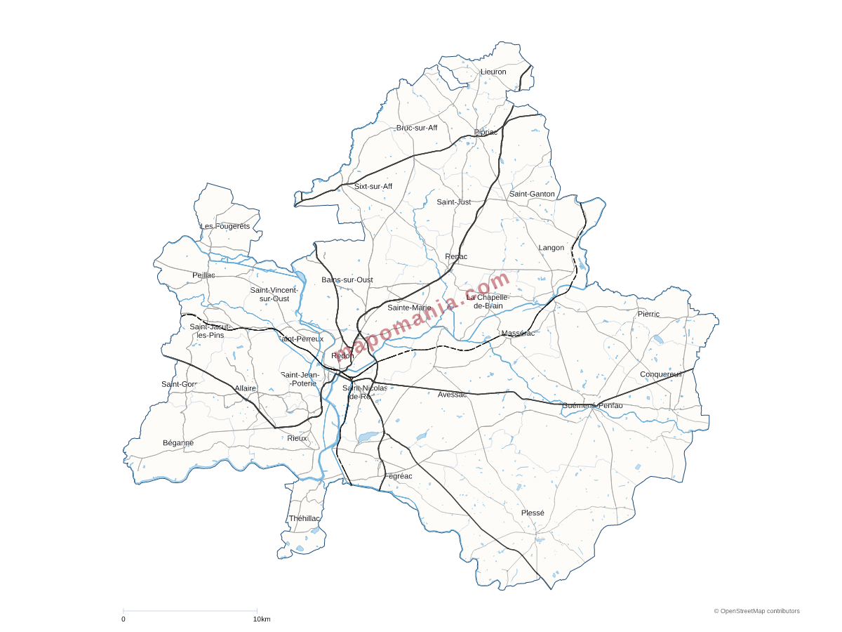 Carte de CA Redon Agglomération à personnaliser