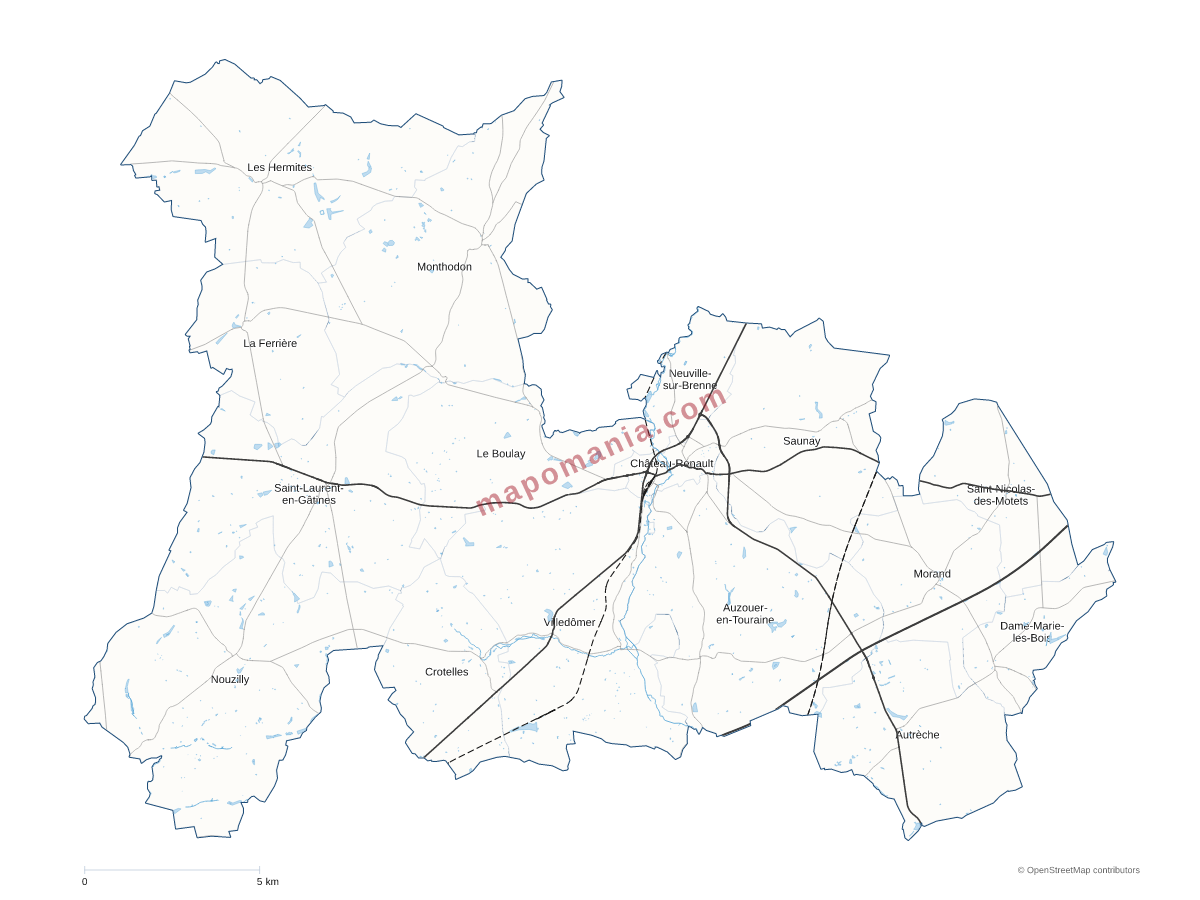 Carte de CC du Castelrenaudais à personnaliser
