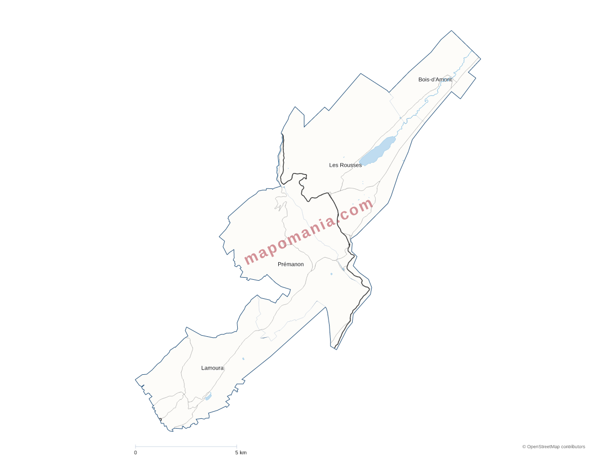 Carte de CC de la Station des Rousses-Haut Jura à personnaliser