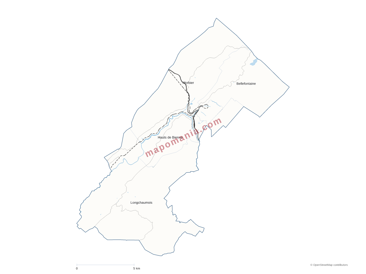Carte de CC Haut-Jura Arcade Communauté à personnaliser