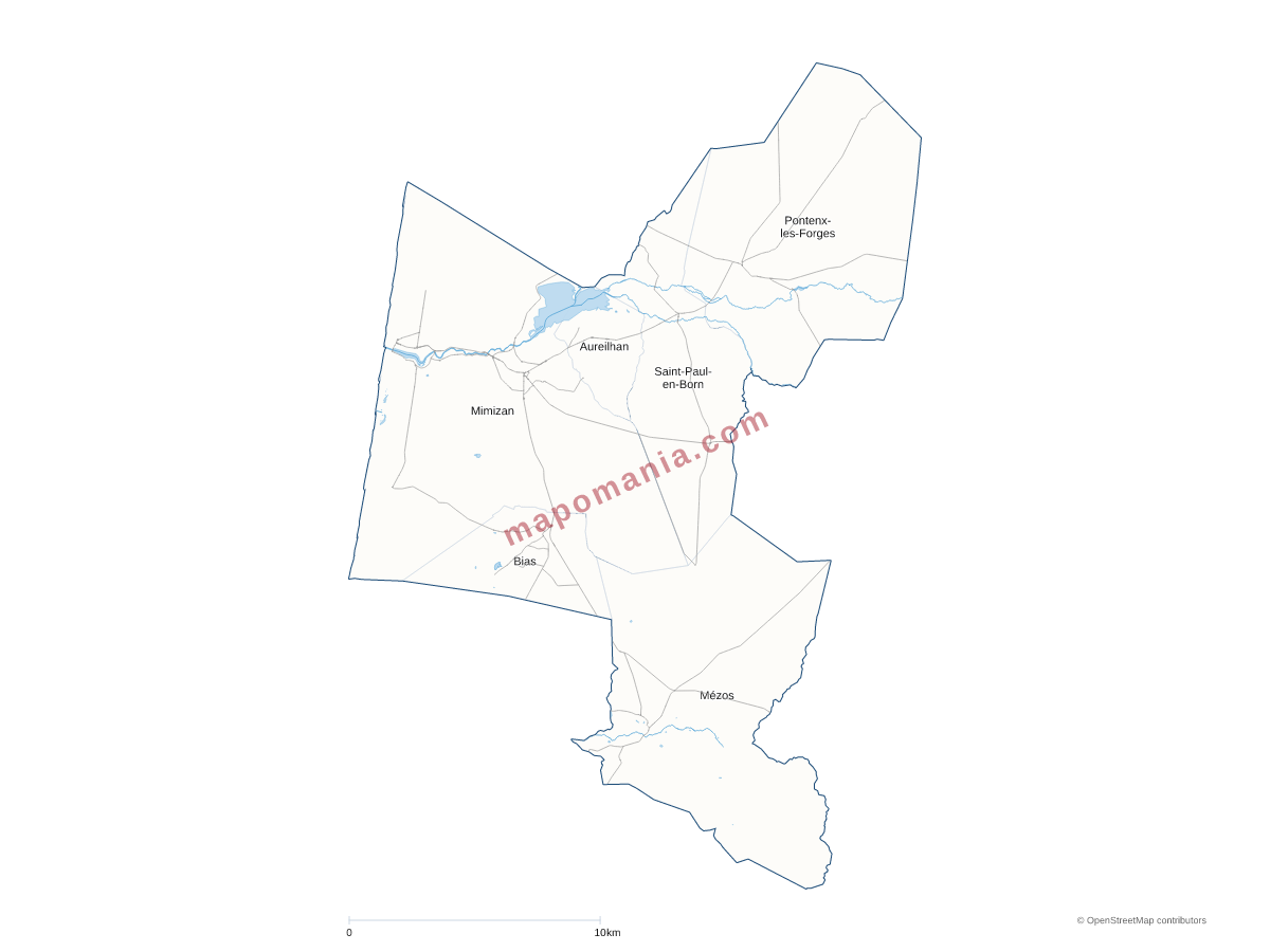 Carte de CC de Mimizan à personnaliser