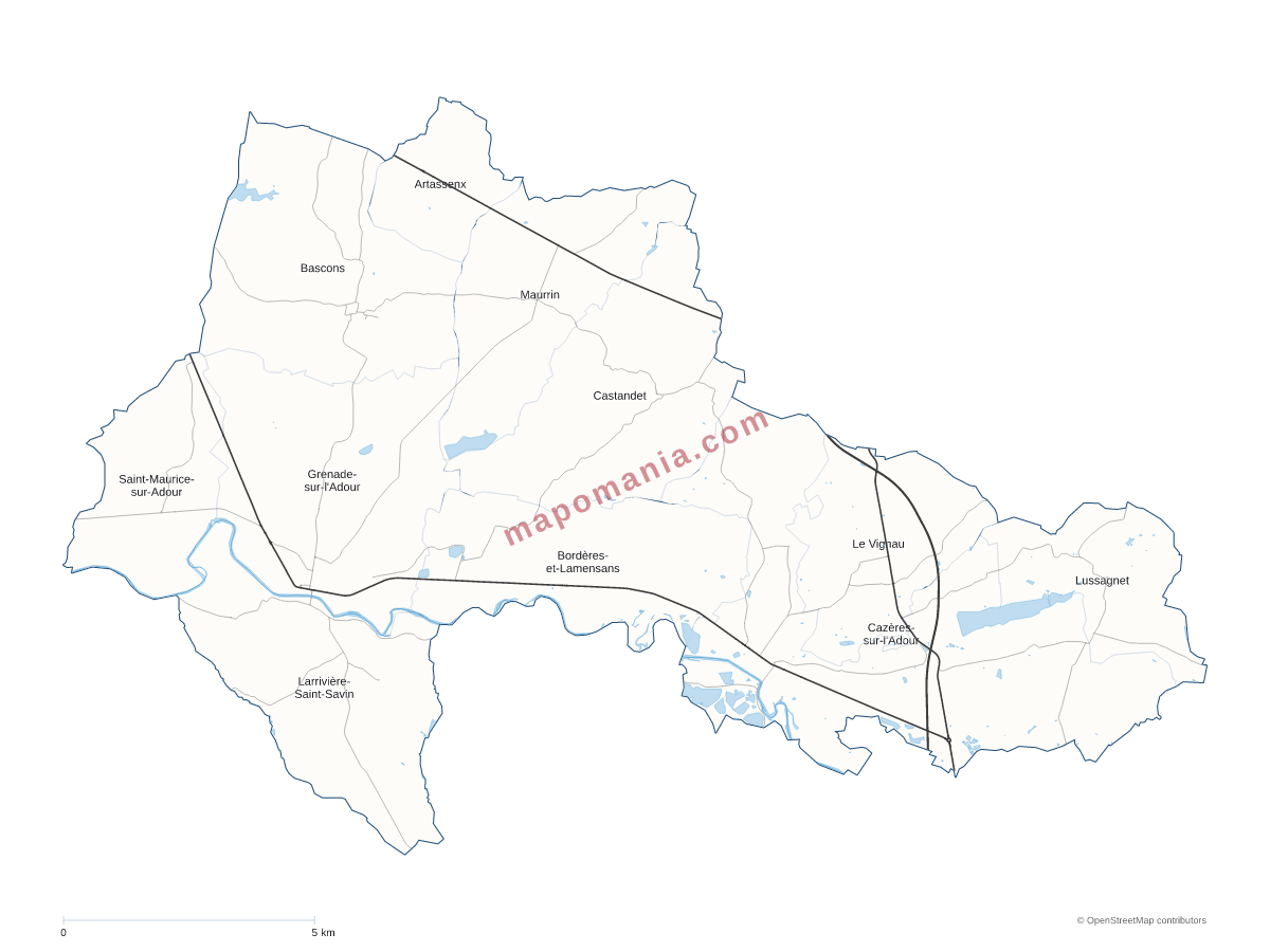 Carte de CC du Pays Grenadois à personnaliser