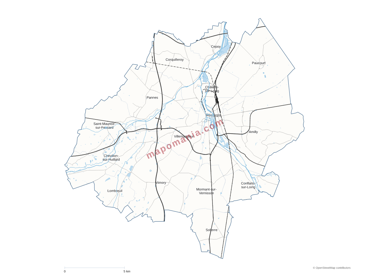 Carte de CA Montargoise et Rives du Loing (AME) à personnaliser