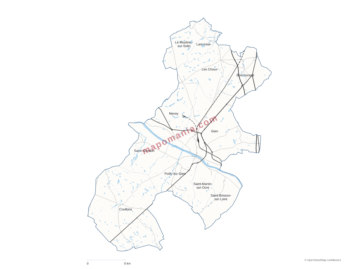 Carte de CC Giennoises à personnaliser
