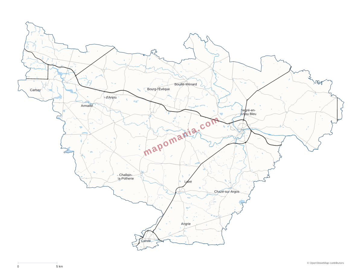Carte de CC Anjou Bleu Communauté à personnaliser