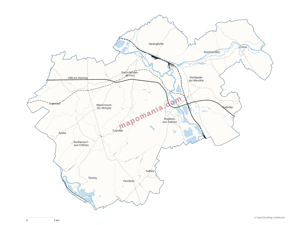 Carte de CC des Pays du Sel et du Vermois à personnaliser