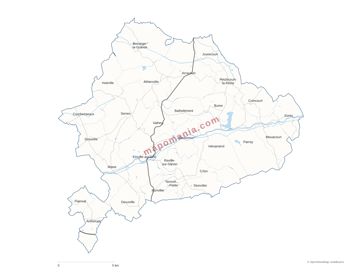 Carte de CC du Pays du Sanon à personnaliser
