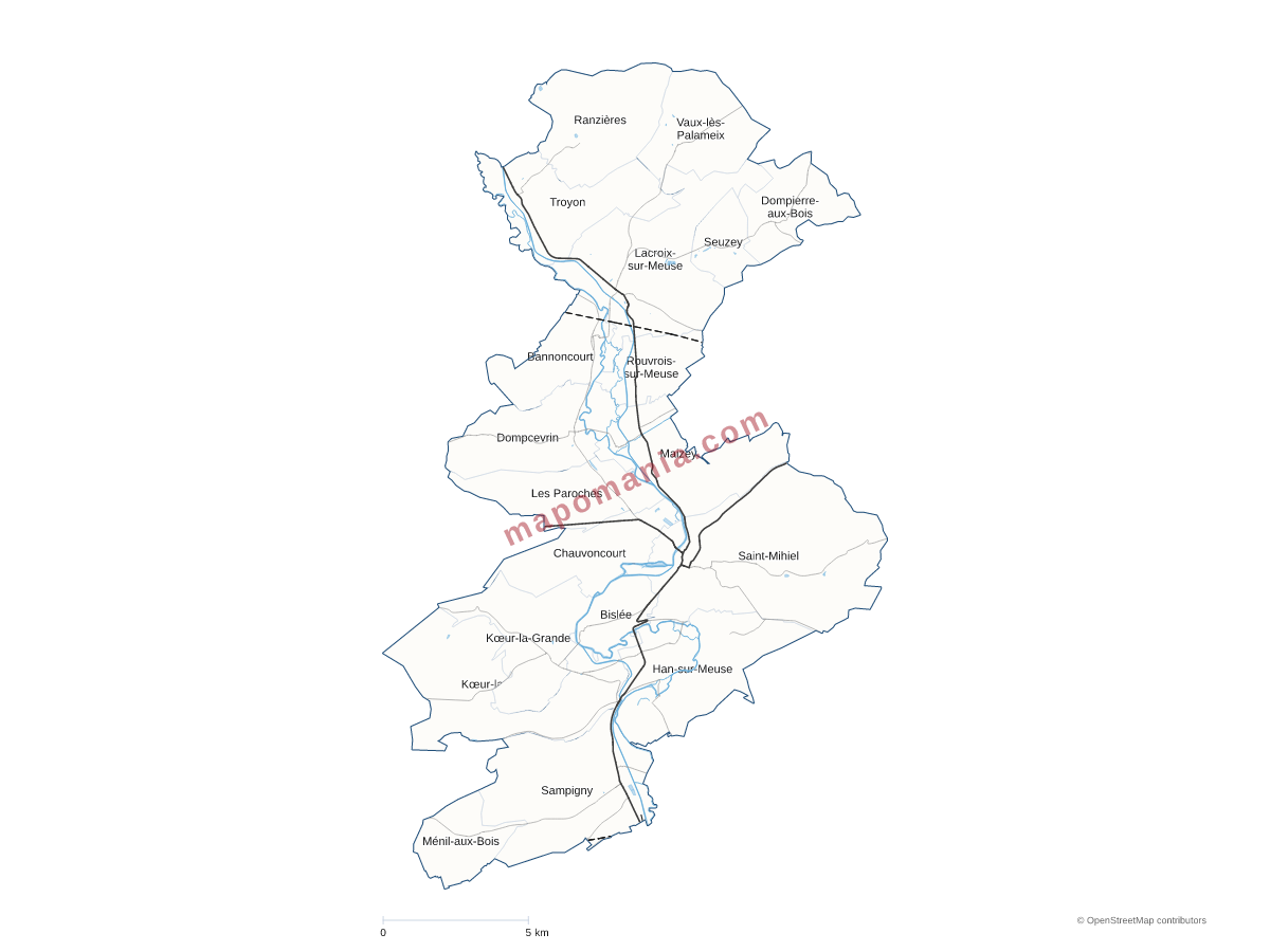 Carte de CC du Sammiellois à personnaliser