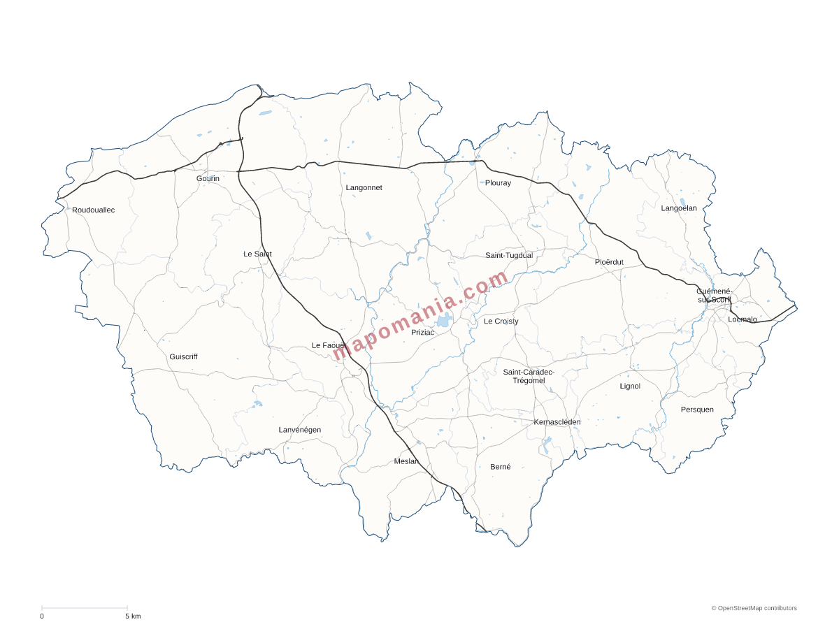 Carte de CC Roi Morvan Communauté à personnaliser