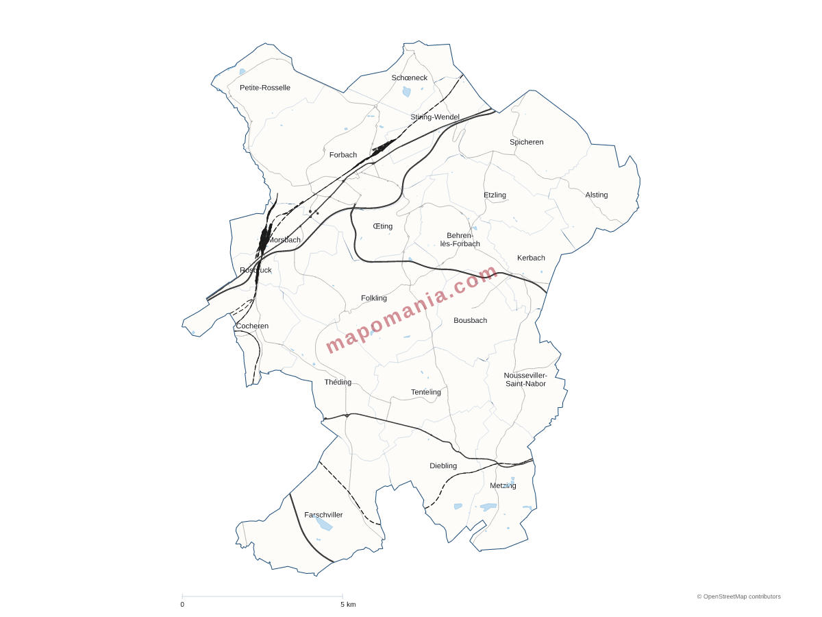 Carte de CA de Forbach Porte de France à personnaliser