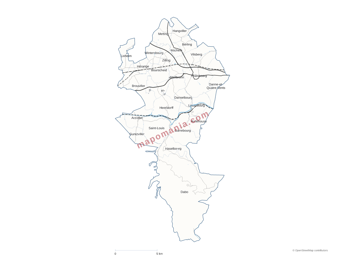 Carte de CC du Pays de Phalsbourg à personnaliser