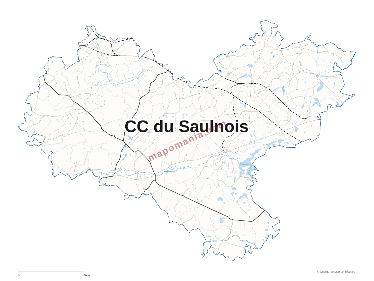 Carte de CC du Saulnois à personnaliser