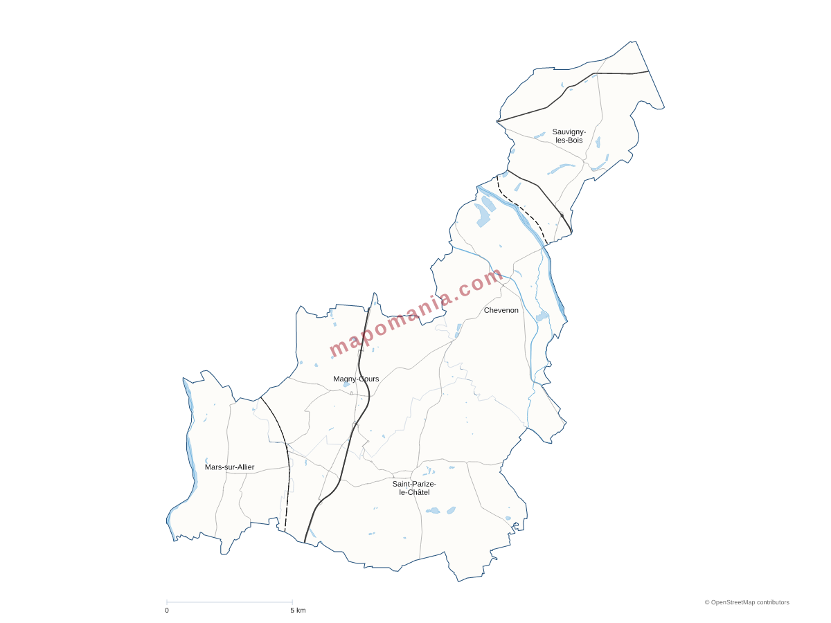 Carte de CC Loire et Allier à personnaliser