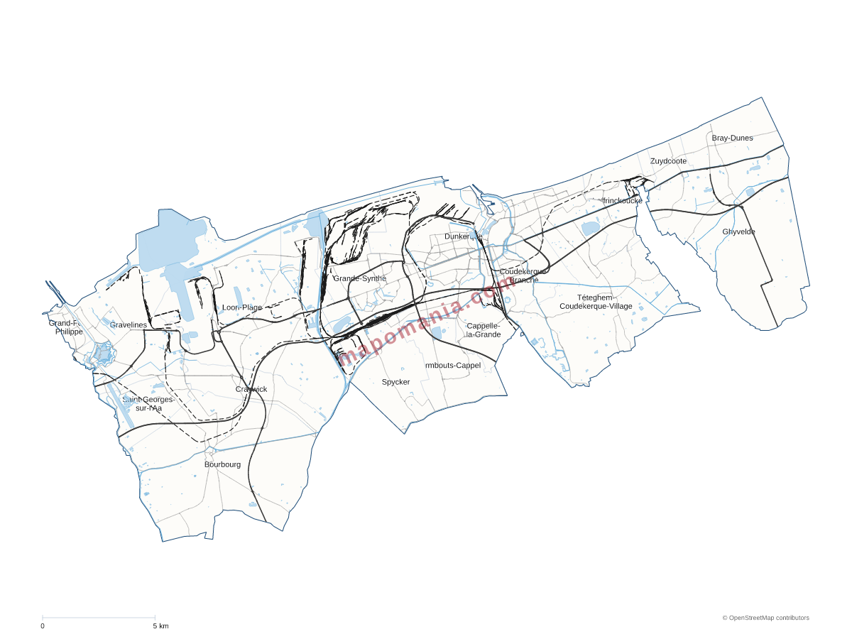 Carte de CU de Dunkerque à personnaliser