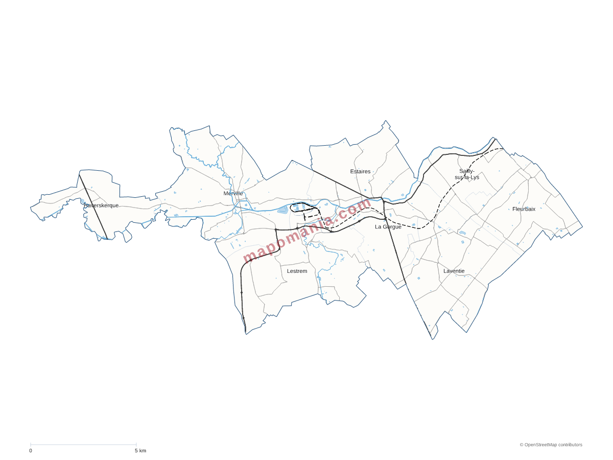 Carte de CC Flandre Lys à personnaliser