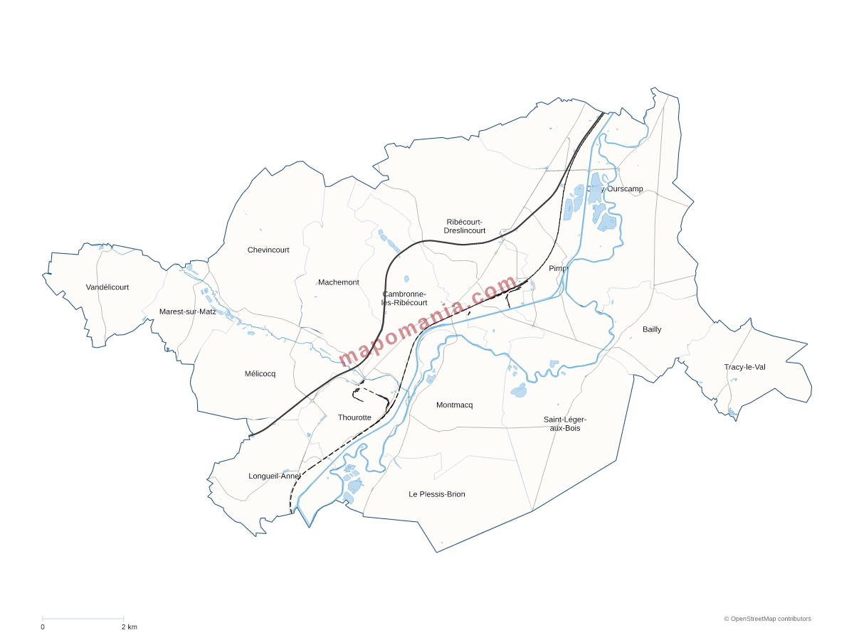 Carte de CC des Deux Vallées à personnaliser