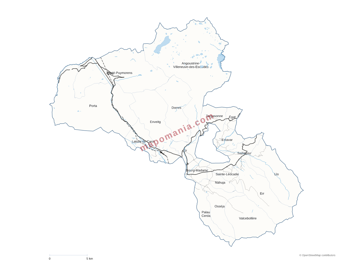 Carte de CC Pyrénées Cerdagne à personnaliser