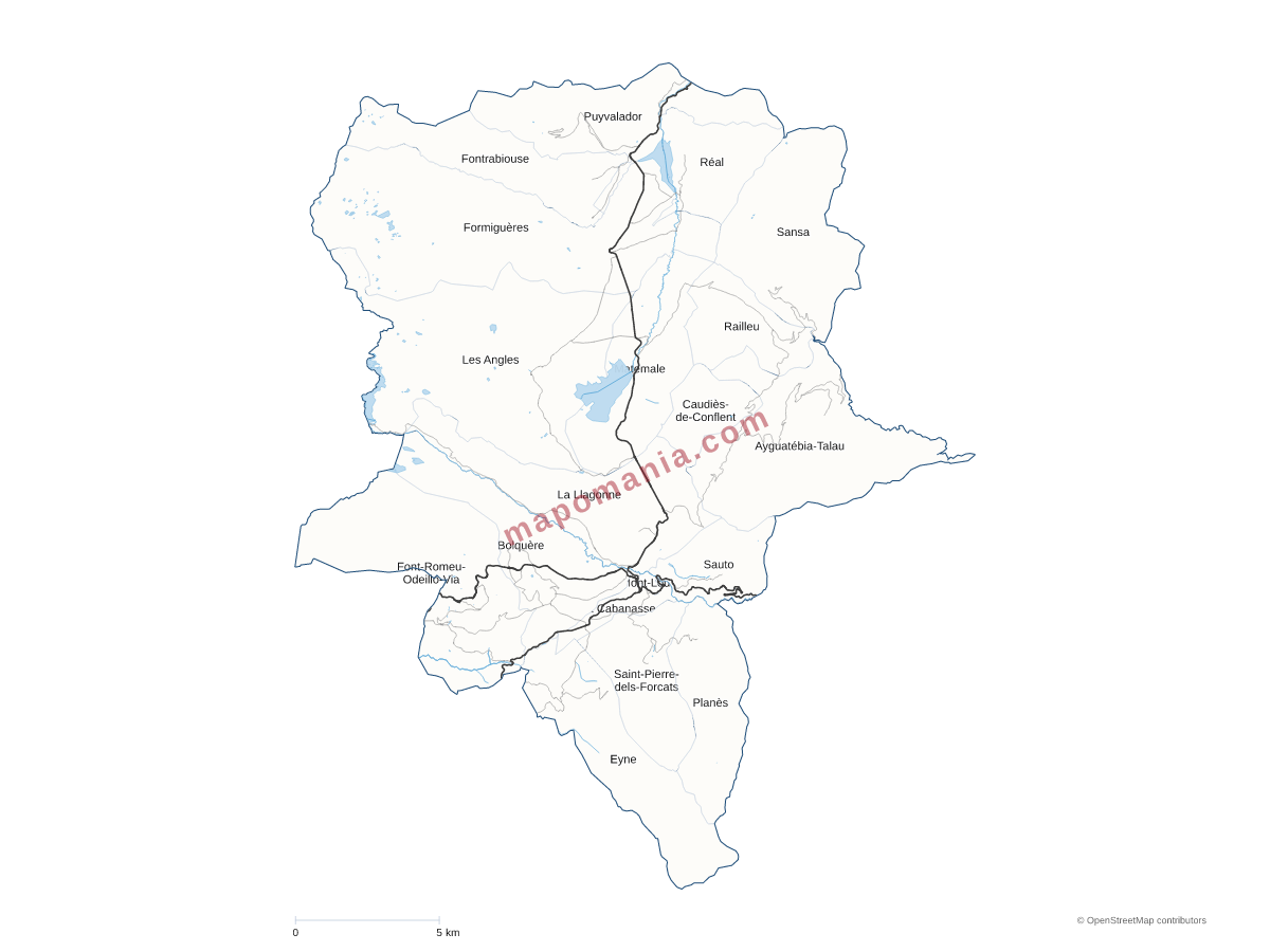 Carte de CC Pyrénées Catalanes à personnaliser