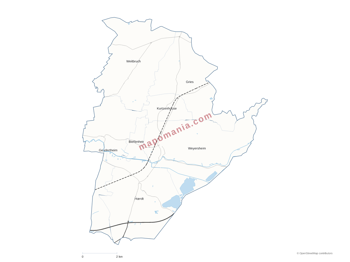 Carte de CC de la Basse-Zorn à personnaliser
