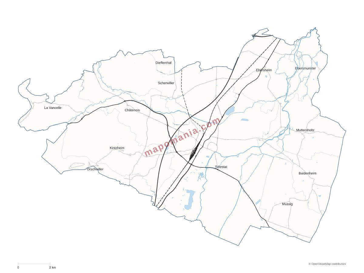 Carte de CC de Sélestat à personnaliser