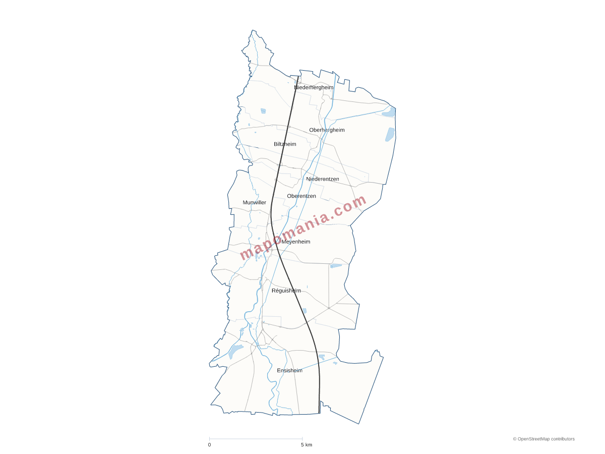 Carte de CC du Centre du Haut-Rhin à personnaliser