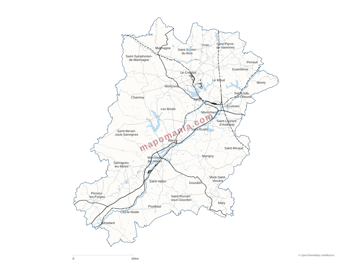 Carte de CU Le Creusot Montceau-les-Mines à personnaliser