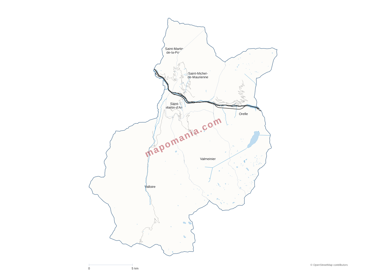 Carte de CC Maurienne Galibier à personnaliser